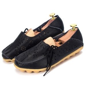 Brand new super comfy ladies loafers leather upper